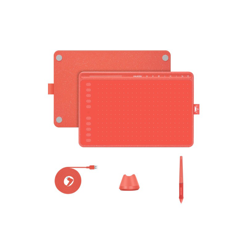 Графічний планшет Huion HS611 Coral Red
